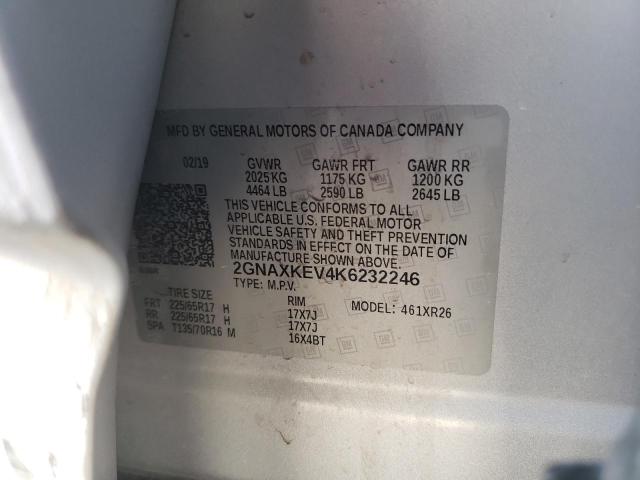 Photo 11 VIN: 2GNAXKEV4K6232246 - CHEVROLET EQUINOX LT 