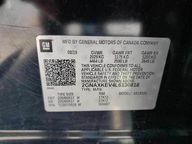 Photo 11 VIN: 2GNAXKEV4L6130818 - CHEVROLET EQUINOX LT 