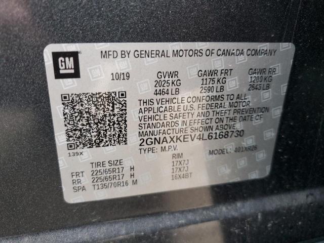 Photo 12 VIN: 2GNAXKEV4L6168730 - CHEVROLET EQUINOX 