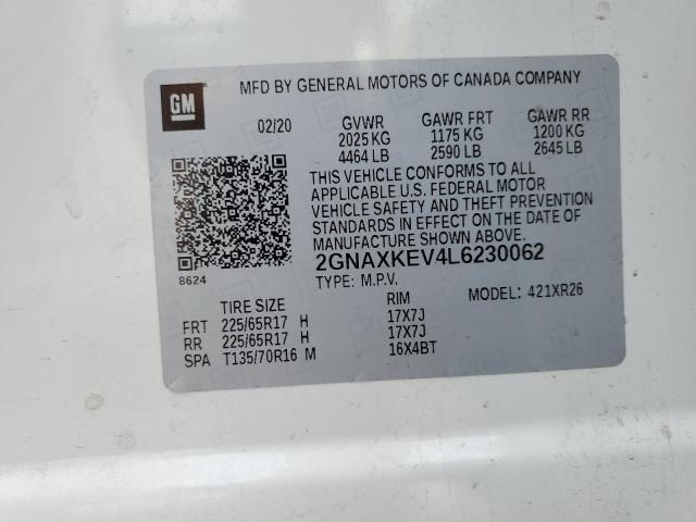 Photo 12 VIN: 2GNAXKEV4L6230062 - CHEVROLET EQUINOX 