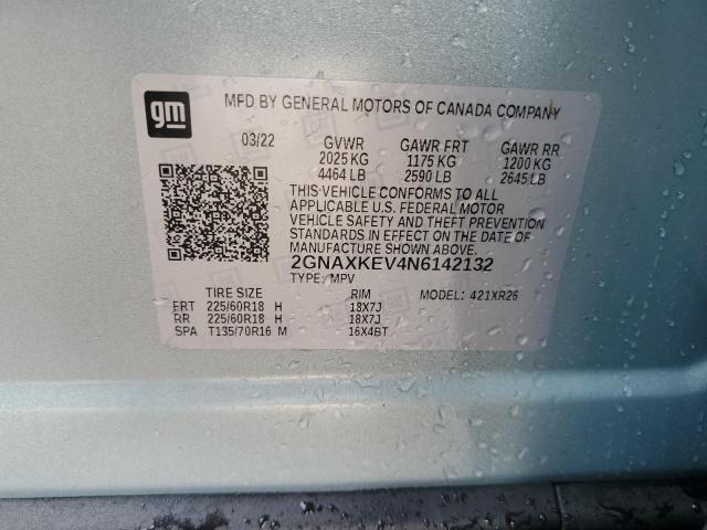 Photo 13 VIN: 2GNAXKEV4N6142132 - CHEVROLET EQUINOX 