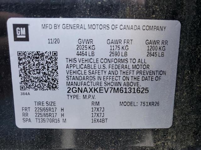 Photo 13 VIN: 2GNAXKEV7M6131625 - CHEVROLET EQUINOX 