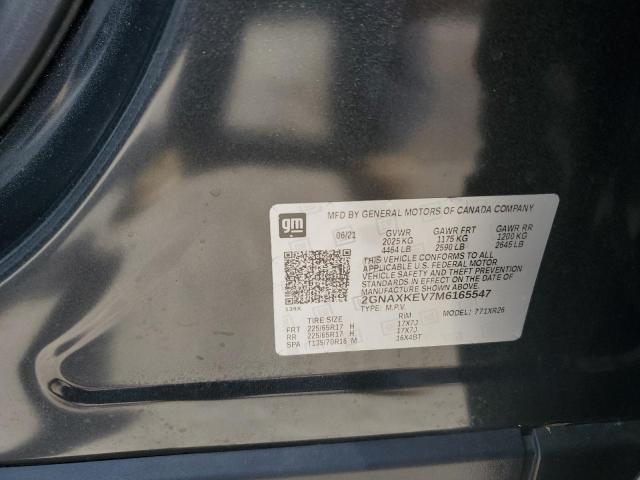 Photo 12 VIN: 2GNAXKEV7M6165547 - CHEVROLET EQUINOX 