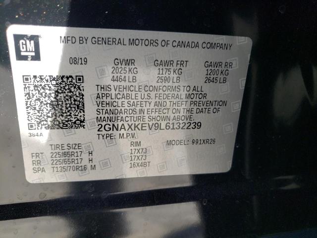 Photo 9 VIN: 2GNAXKEV9L6132239 - CHEVROLET EQUINOX LT 