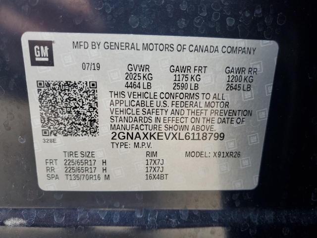 Photo 11 VIN: 2GNAXKEVXL6118799 - CHEVROLET EQUINOX 