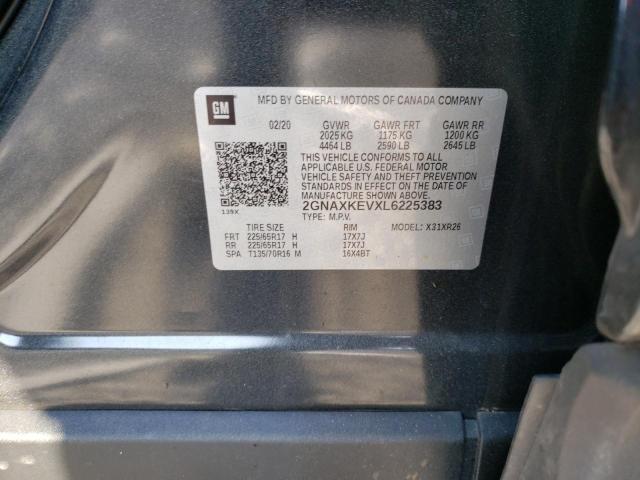 Photo 9 VIN: 2GNAXKEVXL6225383 - CHEVROLET EQUINOX LT 