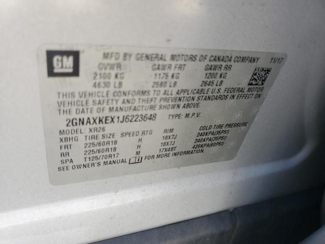 Photo 13 VIN: 2GNAXKEX1J6223648 - CHEVROLET EQUINOX 