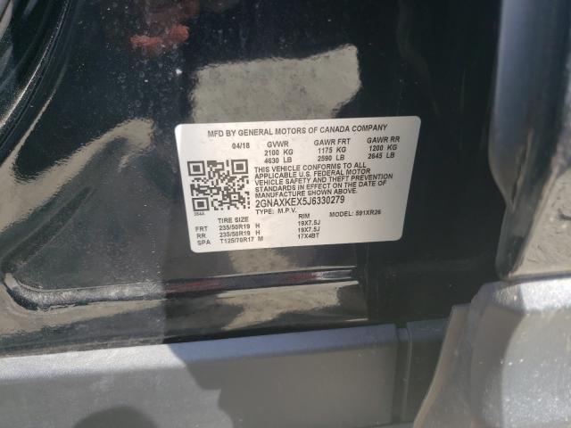 Photo 9 VIN: 2GNAXKEX5J6330279 - CHEVROLET EQUINOX 