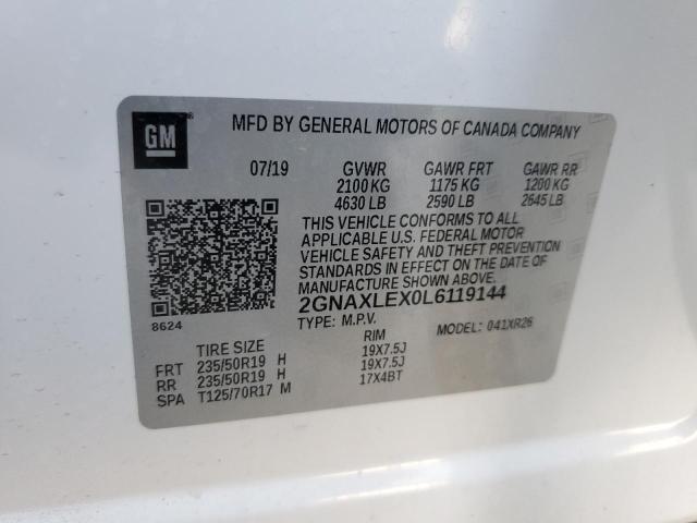 Photo 11 VIN: 2GNAXLEX0L6119144 - CHEVROLET EQUINOX LT 