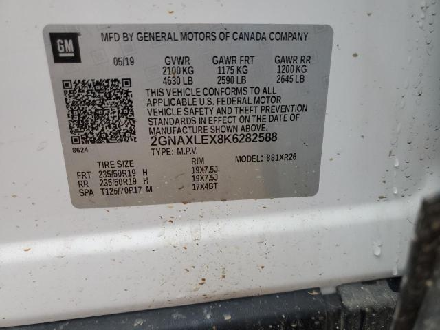 Photo 12 VIN: 2GNAXLEX8K6282588 - CHEVROLET EQUINOX 