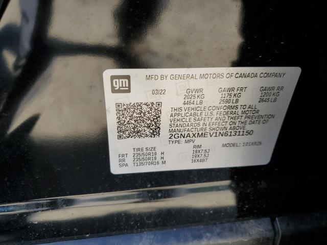 Photo 9 VIN: 2GNAXMEV1N6131150 - CHEVROLET EQUINOX RS 