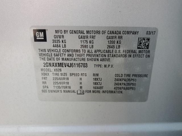 Photo 11 VIN: 2GNAXMEV4J6116703 - CHEVROLET EQUINOX PR 