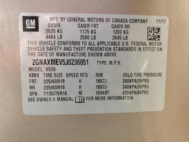 Photo 13 VIN: 2GNAXMEV5J6236851 - CHEVROLET EQUINOX PR 