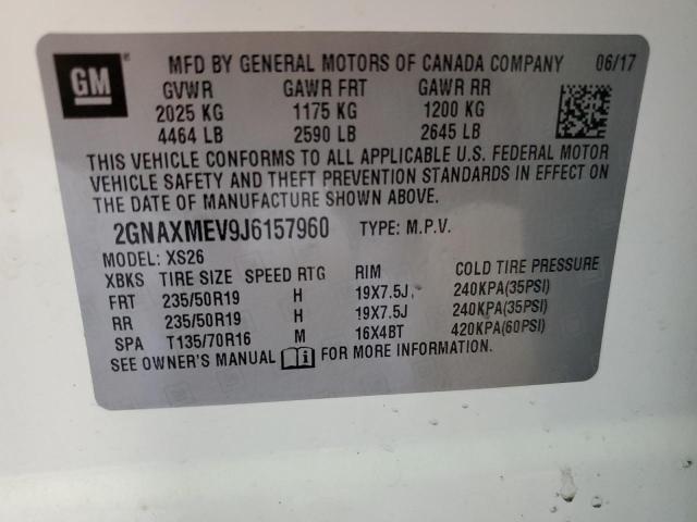 Photo 12 VIN: 2GNAXMEV9J6157960 - CHEVROLET EQUINOX PR 