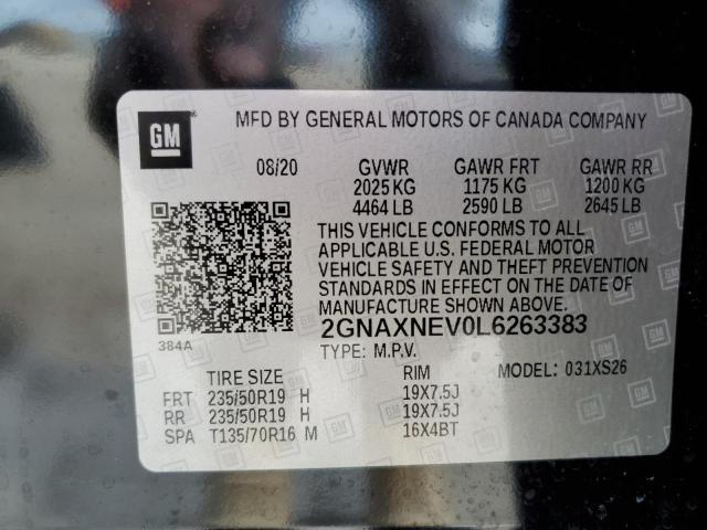 Photo 12 VIN: 2GNAXNEV0L6263383 - CHEVROLET EQUINOX 