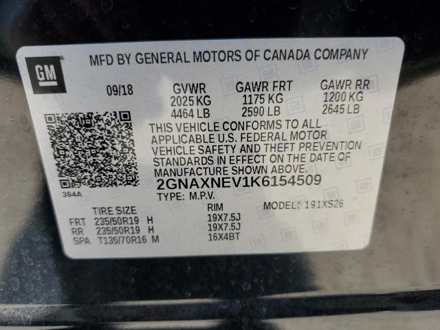 Photo 13 VIN: 2GNAXNEV1K6154509 - CHEVROLET EQUINOX PR 