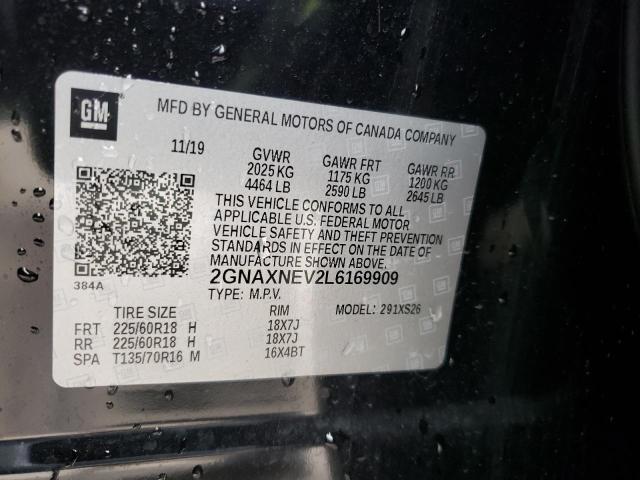 Photo 9 VIN: 2GNAXNEV2L6169909 - CHEVROLET EQUINOX PR 