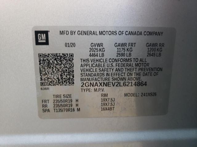 Photo 11 VIN: 2GNAXNEV2L6214864 - CHEVROLET EQUINOX 