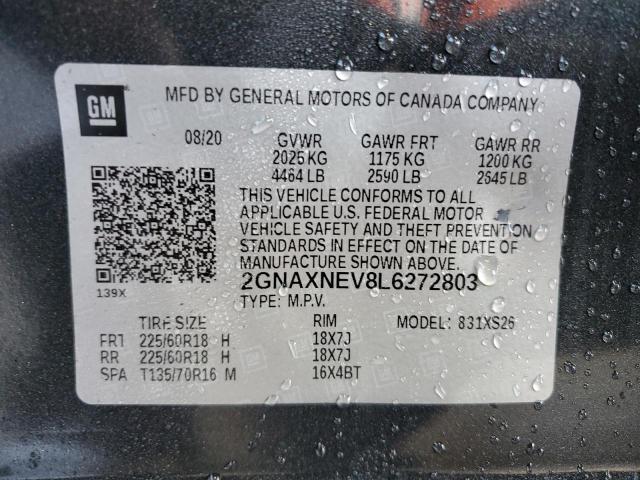 Photo 12 VIN: 2GNAXNEV8L6272803 - CHEVROLET EQUINOX 