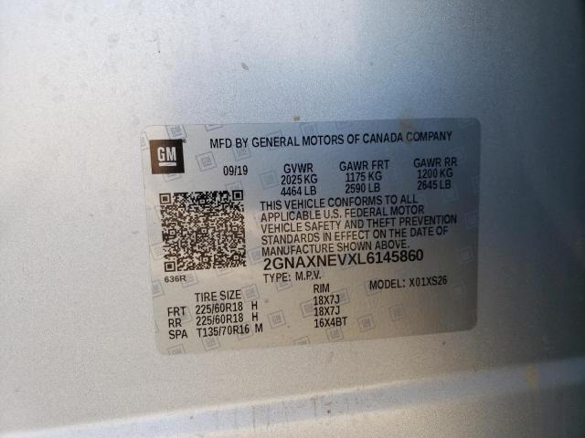 Photo 12 VIN: 2GNAXNEVXL6145860 - CHEVROLET EQUINOX PR 