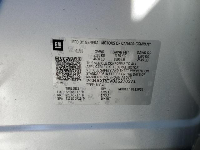 Photo 12 VIN: 2GNAXREV0J6270371 - CHEVROLET EQUINOX 