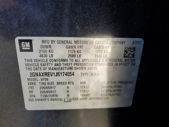 Photo 13 VIN: 2GNAXREV1J6174054 - CHEVROLET EQUINOX LS 