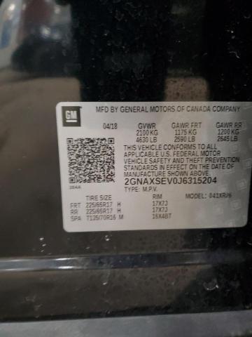 Photo 11 VIN: 2GNAXSEV0J6315204 - CHEVROLET EQUINOX 