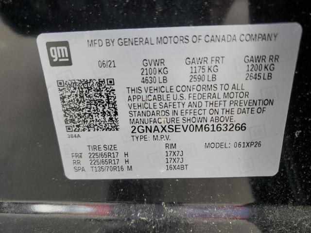 Photo 12 VIN: 2GNAXSEV0M6163266 - CHEVROLET EQUINOX LS 