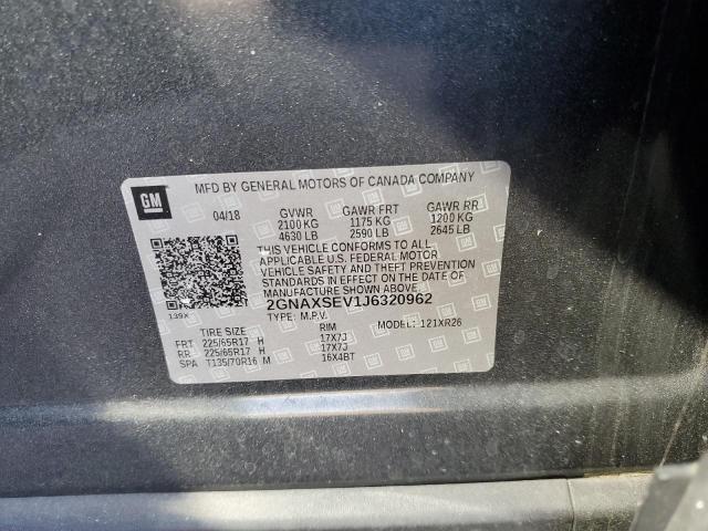 Photo 12 VIN: 2GNAXSEV1J6320962 - CHEVROLET EQUINOX LT 