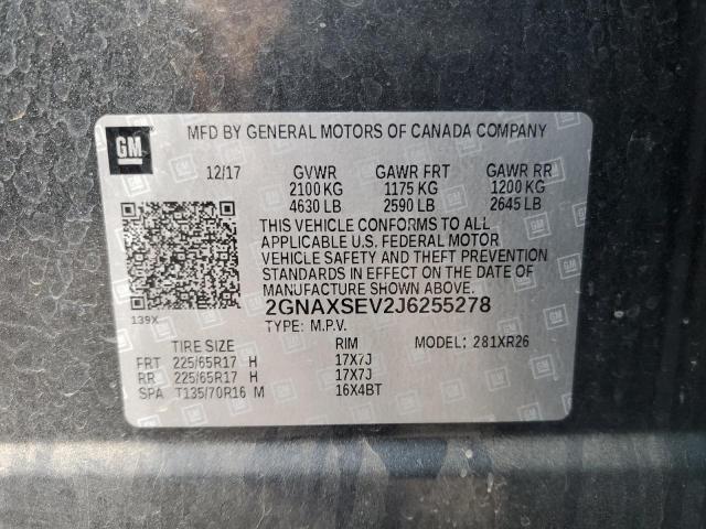 Photo 13 VIN: 2GNAXSEV2J6255278 - CHEVROLET EQUINOX 