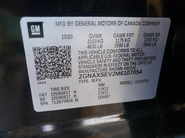 Photo 12 VIN: 2GNAXSEV2M6107054 - CHEVROLET EQUINOX LS 