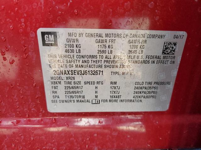 Photo 12 VIN: 2GNAXSEV3J6132671 - CHEVROLET EQUINOX 