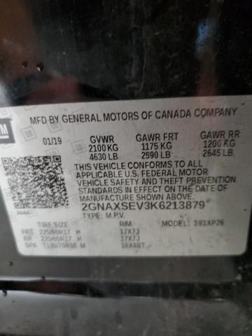 Photo 11 VIN: 2GNAXSEV3K6213879 - CHEVROLET EQUINOX LS 