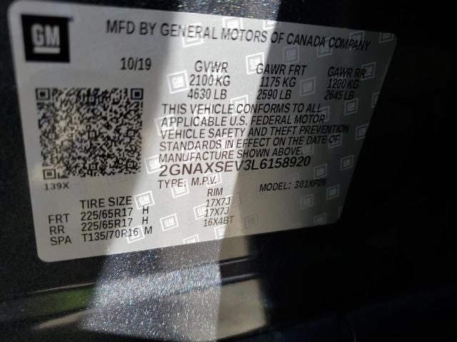 Photo 11 VIN: 2GNAXSEV3L6158920 - CHEVROLET EQUINOX 