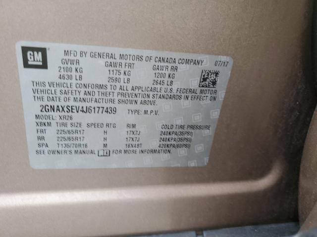 Photo 12 VIN: 2GNAXSEV4J6177439 - CHEVROLET EQUINOX LT 