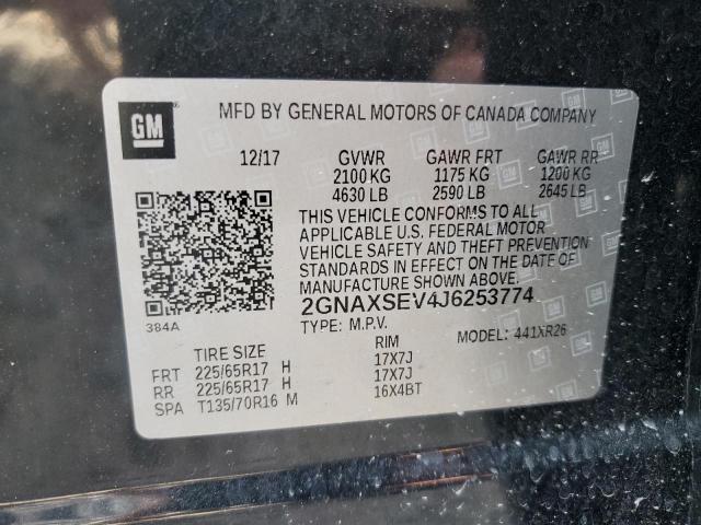 Photo 11 VIN: 2GNAXSEV4J6253774 - CHEVROLET EQUINOX LT 