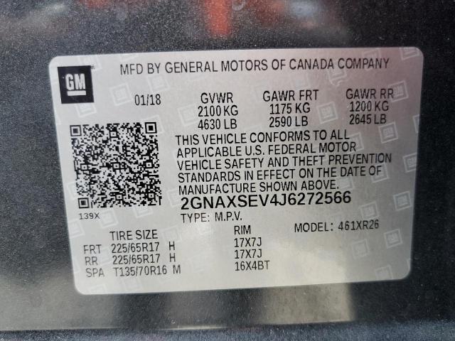 Photo 12 VIN: 2GNAXSEV4J6272566 - CHEVROLET EQUINOX 