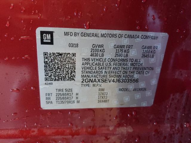 Photo 9 VIN: 2GNAXSEV4J6303556 - CHEVROLET EQUINOX LT 