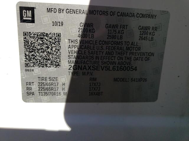 Photo 11 VIN: 2GNAXSEV5L6160054 - CHEVROLET EQUINOX LS 