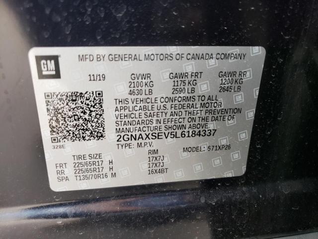 Photo 12 VIN: 2GNAXSEV5L6184337 - CHEVROLET EQUINOX LS 