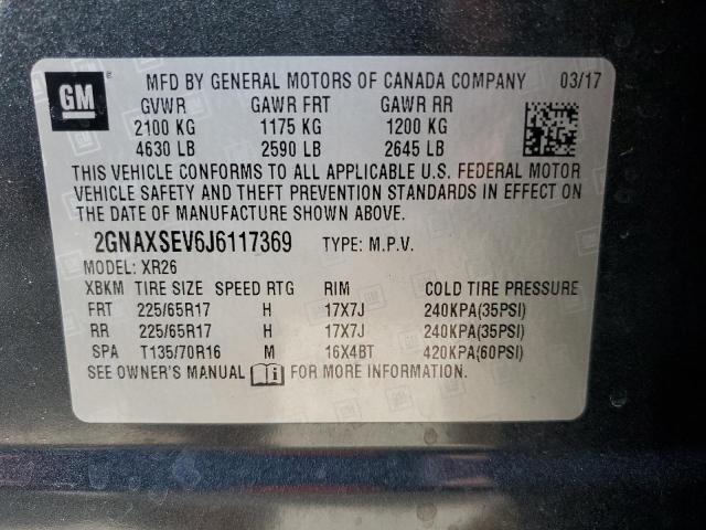 Photo 11 VIN: 2GNAXSEV6J6117369 - CHEVROLET EQUINOX 