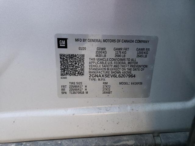 Photo 11 VIN: 2GNAXSEV6L6207964 - CHEVROLET EQUINOX LS 