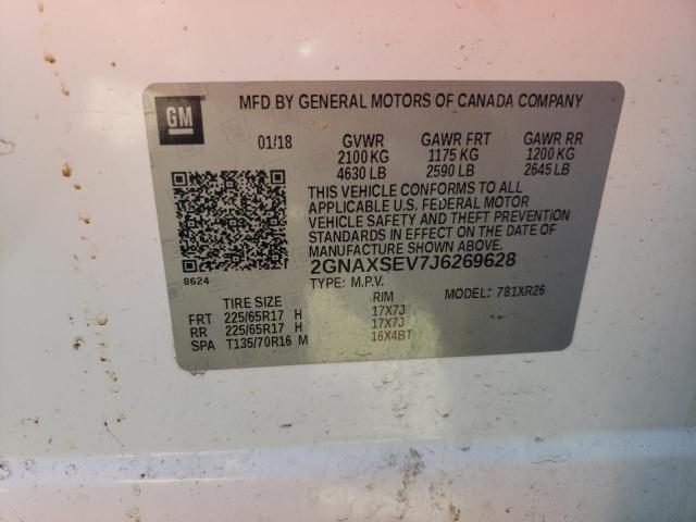 Photo 11 VIN: 2GNAXSEV7J6269628 - CHEVROLET EQUINOX LT 