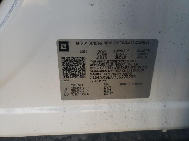 Photo 11 VIN: 2GNAXSEV7J6270293 - CHEVROLET EQUINOX 