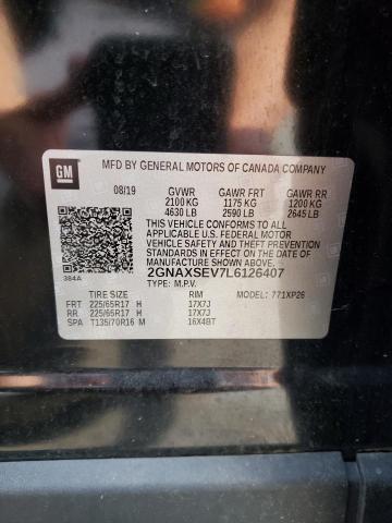 Photo 9 VIN: 2GNAXSEV7L6126407 - CHEVROLET EQUINOX LS 