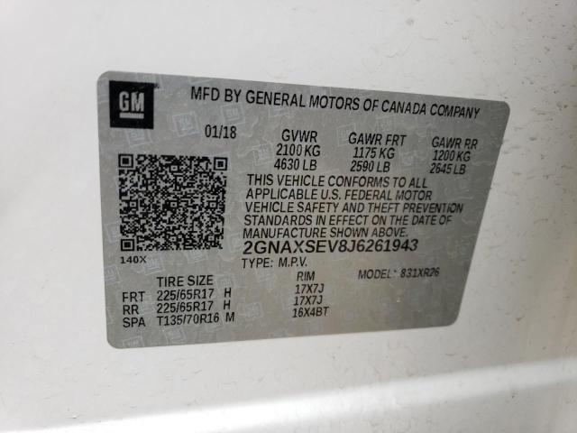 Photo 13 VIN: 2GNAXSEV8J6261943 - CHEVROLET EQUINOX 