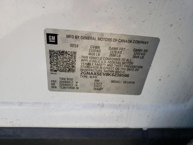 Photo 11 VIN: 2GNAXSEV8K6238566 - CHEVROLET EQUINOX 