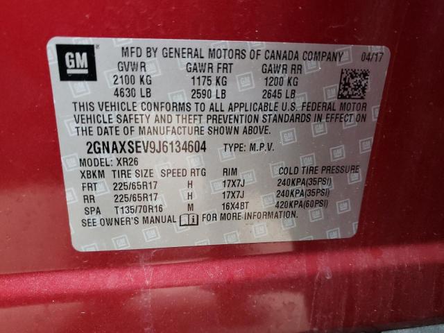 Photo 11 VIN: 2GNAXSEV9J6134604 - CHEVROLET EQUINOX 