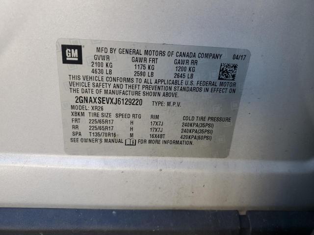 Photo 13 VIN: 2GNAXSEVXJ6129220 - CHEVROLET EQUINOX LT 