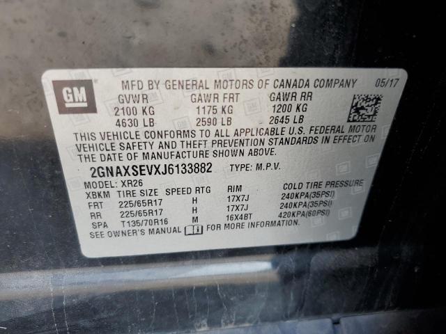 Photo 12 VIN: 2GNAXSEVXJ6133882 - CHEVROLET EQUINOX LT 